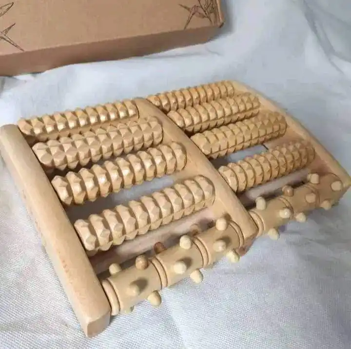 Acupressure Wooden foot rolller